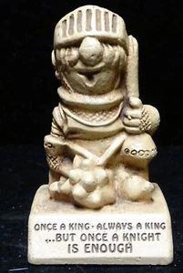 Paula 1968 Once a Knight Resin Figurine Statue W75 Funny Novelty Paper Weight - Picture 1 of 3