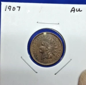 Hermosa moneda (42) de centavo cabeza india 1907 estado como nueva - Imagen 1 de 3