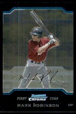 2004 (TWINS) Bowman Chrome Draft #99 Mark Robinson Rookie