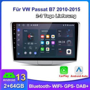 Radio Coche Para Passat 7 B6 B7 CC Magotan 2+64G Carplay Android 13 GPS NAVI DAB+ - Imagen 1 de 11