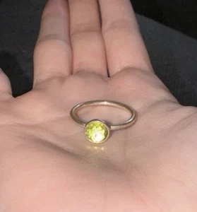 Genuine PANDORA August Birthstone Droplet Ring Size 50 191012PE New RETIRED - Picture 1 of 2