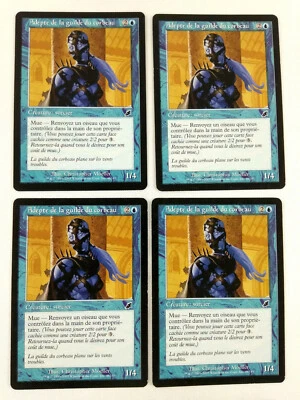 Mtg Magic Playset 4x Raven Guild Initiate Scourge Vf - Image 1 of 2