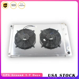 4Rows Radiator+2Fan For GMC 1973-1987 Chevy C/K C10 C20 C30 K10/20 Pickup Truck - Picture 1 of 8