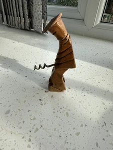 A VINTAGE NAUGHTY WOODEN MAN WEEING CORKSCREW PLUSE TWO MORE - Picture 1 of 11