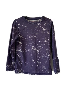 Crewcuts Kids UPF 50+ Long Sleeve Rash Guard Swim Shirt 4/5 Purple - Picture 1 of 6