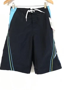 Speedo Boys Short Swim Trunk Shorts Bathing Suit Blue Green Sz Small - Picture 1 of 5