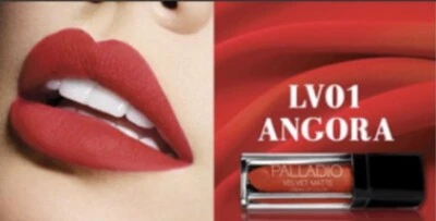 Palladio Velvet Matte Cream Lip Color Angora Cherry Red Hydrating Lipstick - Image 1 of 4