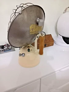 1953 Working Vintage Bialaddin Bowl Fire Lamp Heater Stove Paraffin Oil Antique - Picture 1 of 15