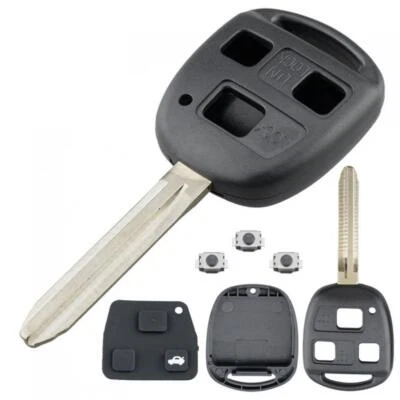 3 Buttons Car Remote Key Shell Case Replacement Fit for Toyota / Yaris / Prado - Image 1 of 4