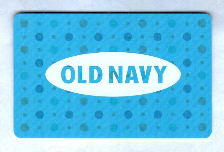 OLD NAVY Colored Dots on Blue ( 2018 ) Gift Card ( $0 ) V2 - Image 1 of 1