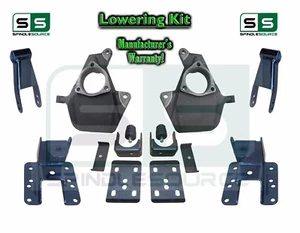 16-18 Silverado Sierra 2" / 4" Drop Lowering Spindle KIT STAMPED / ALUM ARMS 2/4 - Picture 1 of 2