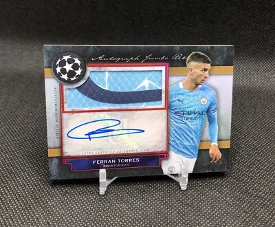 2020-21 Museum Collection Ferran Torres /25 “AUTOGRAPH JUMBO RELIC” RUBY SSP 📈 - Image 1 of 4