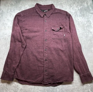 Rusty Surf Shirt Men's Size XL Red Pioneer Valley Button Down Long Sleeve Beach - Picture 1 of 8