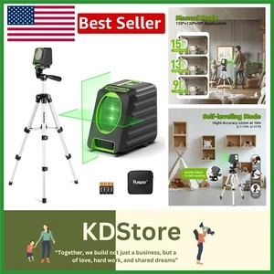 Precision Laser Level with 25.6'' Tripod – Ideal for Picture Hanging & Tiling - Picture 1 of 11