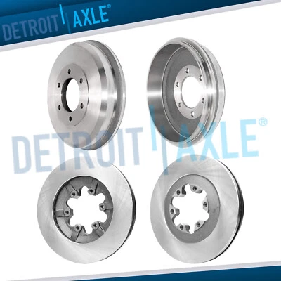 Front Disc Brake Rotors and Rear Brake Drums for Chevrolet Colorado GMC Canyon - Изображение 1 из 4