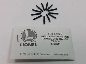 LIONEL 6-65041 Insulator Pins (12) O27 Gauge Insulating Track Tubular Track - Picture 1 of 2