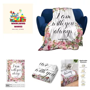 Christian Blanket Inspirational Thoughts Throw Blanket Bible Verse Prayers Ge... - Picture 1 of 8