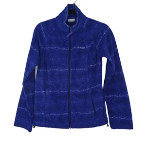 Chaqueta Columbia Mujer Talla M Polar Bolsillos con Cremallera Manga Larga Exterior Azul - Imagen 1 de 7
