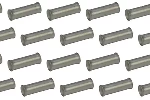 2 AWG TEMCo Butt Splice Connector Tin Plated Copper Uninsulated Gauge. 25 Pack - Picture 1 of 5