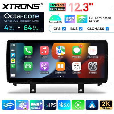 8-Core CarPlay Android 14 Car Stereo GPS Nav 12.3" IPS For BMW X5 F15 X6 F16 EVO - Image 1 of 4