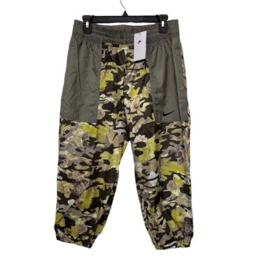 Nike Womens Track Pants Medium Green Camo Floral Joggers Cargo Floral NWT - Image 1 of 4