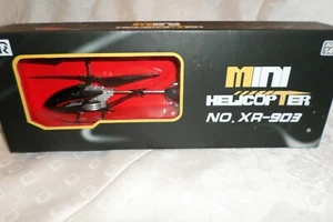 XR MINI HELICOPTER NO. XR-903 AGE 14+ RADIO CONTROL. MADE IN CHINA. - Picture 1 of 9