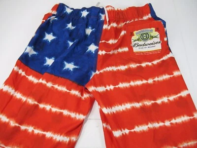 Bañador Budweiser rojo blanco y azul para hombre talla grande A5 Foto 1 de 4