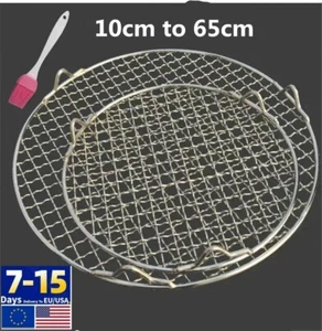 Malla de alambre redonda de acero inoxidable para barbacoa para parrilla cocinar vapor estante para hornear - Imagen 1 de 16