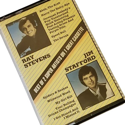 Ray Stevens Jim Stafford Cassette Tape 1992 Compilation Country Pop Music Foto 1 de 4