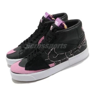 Nike SB Zoom Blazer Mid Edge L Black Pink Men Lifestyle Casual Shoes DA2189-002 - Picture 1 of 8