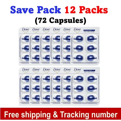 Dove Vitamin Intense Repair Daily Hair Vitamins Nutritive Solutions 72 capsules - Image 1 of 4
