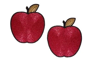 Apple Beaded 10" Placemats Set of 2 - Picture 1 of 2