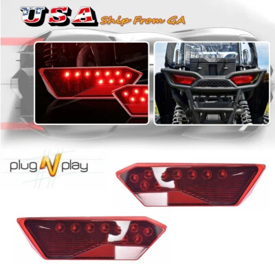 Par de luces traseras LED rojas para Polaris RZR Turbo 1000 XP 900 S 2014-2019 2412341 Foto 1 de 4