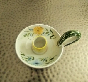 Souvenir of Grand Hotel La Pace, Montecatini Terme, Ceramic Candle Holder, Italy - Picture 1 of 4