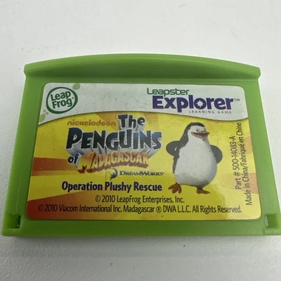 LeapFrog Leapster Explorer LeapPad The Penguins of Madagascar Game Cartridge - Image 1 of 2