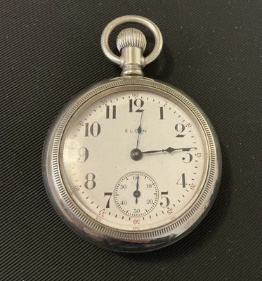 Vintage Elgin 18s 7j 294/5 Silverode OF Pocket Watch A1153 - Image 1 of 4
