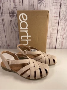 Earth Origins Leather Fisherman Sandals Berri Light Natural 7 - Picture 1 of 7