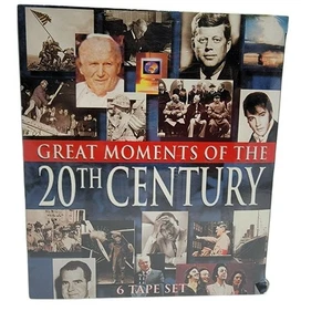 Great Moments Of The 20th Century VHS Boxed Set of 6 Documentary Tapes Sealed - Imagen 1 de 9