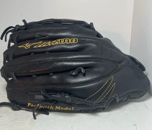 Guante Mizuno Cuero Negro Lanzamiento Rápido Softbol MVP Prime GMVP1250PF2 para Guante Derecha - Imagen 1 de 7