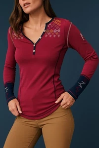 ALP N ROCK || Kason Henley *Sundance* Top in Raspberry + Navy - Gr. XS ✨Neu mit Etikett✨ - Bild 1 von 6