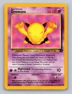 Drowzee 54/82 Common Pokemon TCG WOTC Unlimited Team Rocket Light Play - Picture 1 of 2