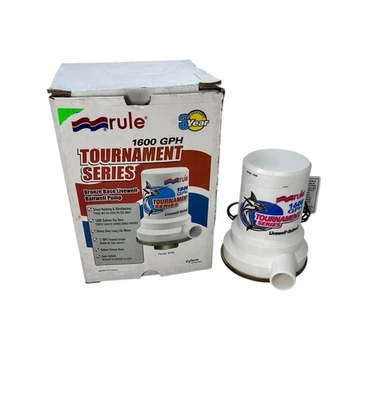 Rule 209 B, Tournament Series Bronze Base Livewell, Baitwell Bilge Pump 1600 GPH - Изображение 1 из 4