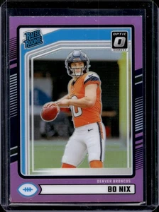 2024 Donruss #369 Bo Nix Optic Rated Rookies Preview Pink - Picture 1 of 2
