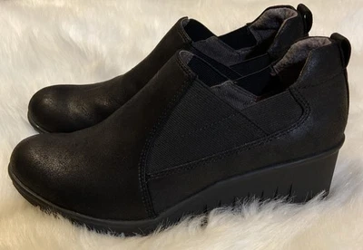 Sapatos Eurosft Jaylee Preto Cunha Slip-On Tamanho 9 Conforto Botas Plataforma Casuais - Imagem 1 de 4