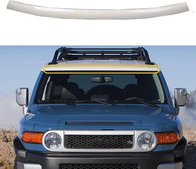 Fits 2007-2014 Toyota FJ Cruiser New White Upper Top Windshield Reveal Molding - Image 1 of 4