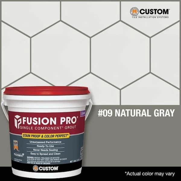 Brand New Fusion Pro Single Component Grout Natural Grey One Gallon - Image 1 of 1