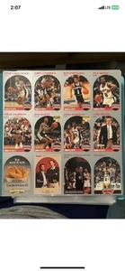 1990-91 NBA Hoops San Antonio Spurs David Robinson Uncut Team Sheets 12 card Set - Picture 1 of 2