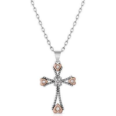 Montana Silversmiths Faith in my Heart Cross Necklace - Image 1 of 4
