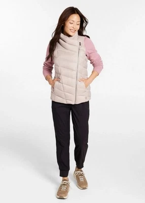 L.L.Bean Boundless Shore Sand DownTek Puffer Full Zip Vest II Womens Size XS NEW - Image 1 of 4