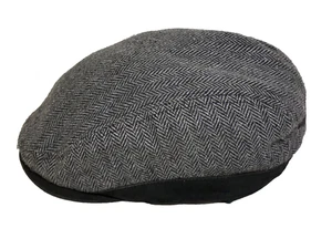 Genuino Harley Davidson Para Hombre Grande Mezcla de Lana Newsboy Cabbie Espiga Sombrero - Imagen 1 de 9